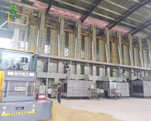 W pełni automatyczna suszarka do ziarna niełuskanego, uniwersalna, 30 ton, szara
