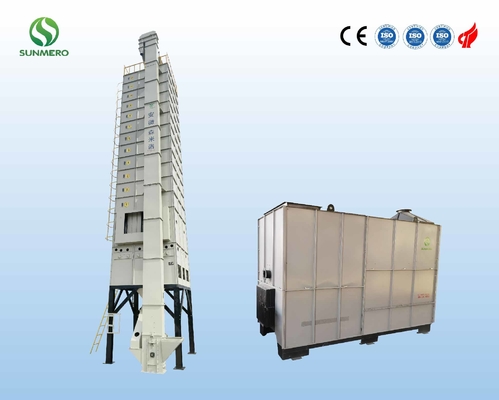 120 ton / partia Inteligentna suszarka do ryżu 5,5 kW z palnikiem łuski