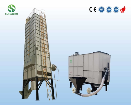 Mechaniczna suszarka do ziarna 22T z recyrkulacją dla zakładu przetwórstwa zbóż